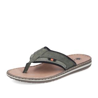 Pánské žabky RIEKER 21084-54 zelená S6