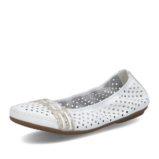 Dámské baleríny RIEKER 41430-81 bílá S6