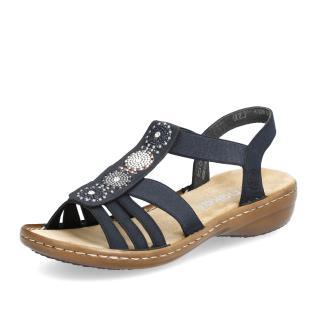 Dámské sandály RIEKER 608G9-14 modrá S6