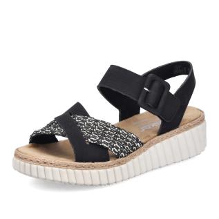 Dámské sandály RIEKER 69269-00   BLACK   F/S6