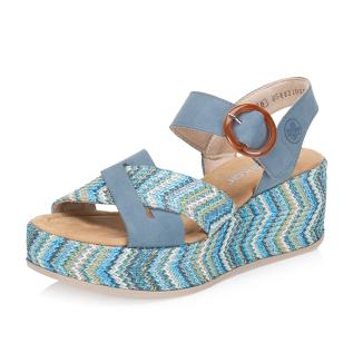 Dámské sandály RIEKER 69469-14 modrá S6