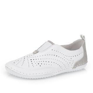 Dámské mokasíny RIEKER 43663-80 bílá S6