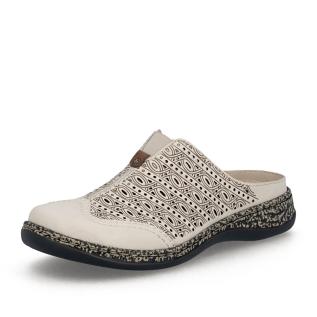 Dámské nazouváky RIEKER 46376-60 béžová S6