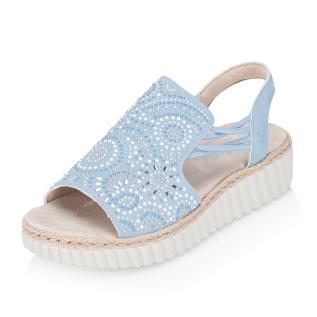 Dámské sandály RIEKER 69246-10 modrá S6