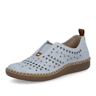 Dámské mokasíny RIEKER N2452-10 modrá S6