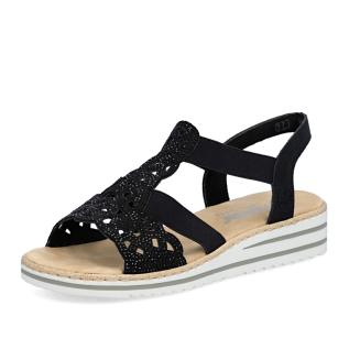 Dámské sandály RIEKER V0646-00 černá S6