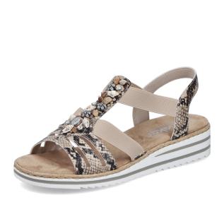 Dámské sandály RIEKER V0649-20 béžová S6