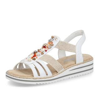 Dámské sandály RIEKER V0656-80 bílá S6