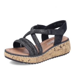 Dámské sandály RIEKER V1762-00 černá S6