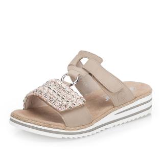 Dámské nazouváky RIEKER V06P9-60 béžová S6