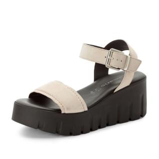 Dámské sandály TAMARIS 1-28712-42   TAUPE SUE./BLK 37Z   F/S6