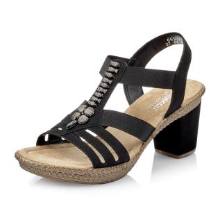 Dámské sandály RIEKER 66506-00 černá S5