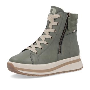 Dámská kotníková obuv RIEKER W3870-54 zelená W5