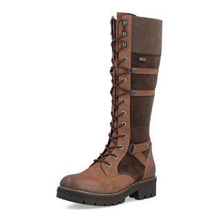 Dámské kozačky RIEKER Y8101-25 hnědá W6