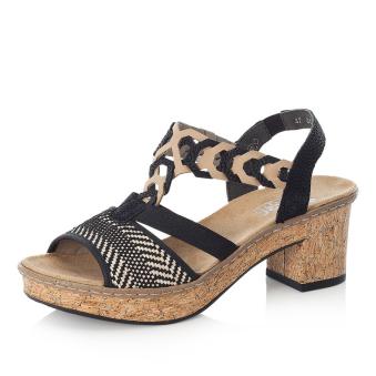 Dámské sandály RIEKER 638C7-00 černá S5