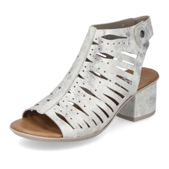 Dámské sandály RIEKER 64676-60 stříbrná S5
