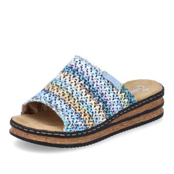 Dámské nazouváky RIEKER 62968-90 modrá S4