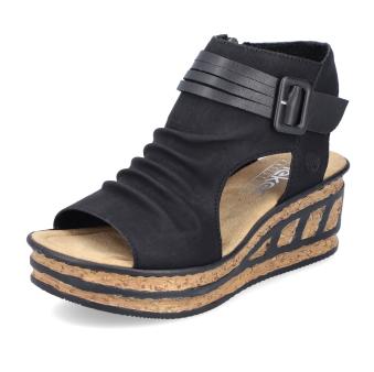 Dámské sandály RIEKER 68191-00 černá S5