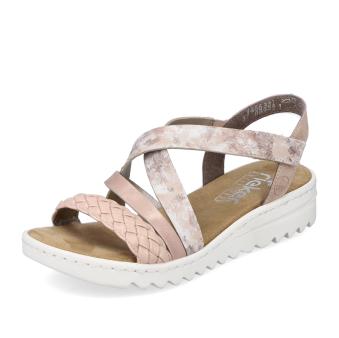 Dámské sandály RIEKER V4663-31 růžová S3