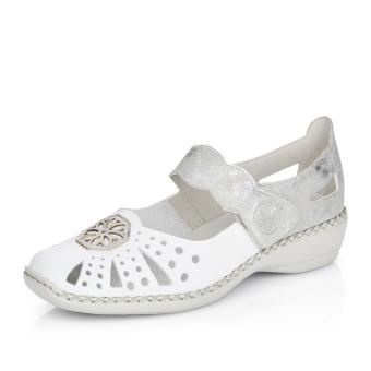 Dámské polobotky RIEKER 41368-80 bílá S5