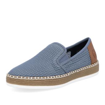 Dámské mokasíny RIEKER L7873-12 modrá S6