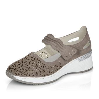 Dámské baleríny RIEKER N4367-42 šedá S3