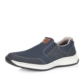 Pánské mokasíny RIEKER 14363-14 modrá S5