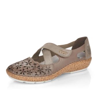 Dámské polobotky RIEKER 44856-64 béžová S5