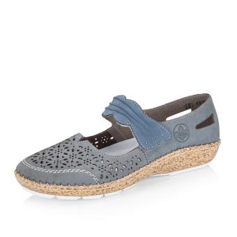 Dámské polobotky RIEKER 44896-15 modrá S5