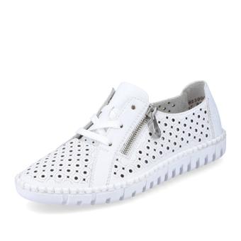 Dámské polobotky RIEKER M2300-80 bílá S6