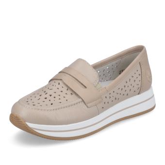 Dámské mokasíny RIEKER N4552-60 béžová S3