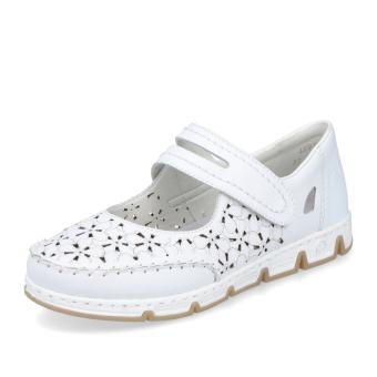 Dámské baleríny RIEKER 49977-80 bílá S5