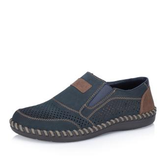 Pánské mokasíny RIEKER B2466-14 modrá S5