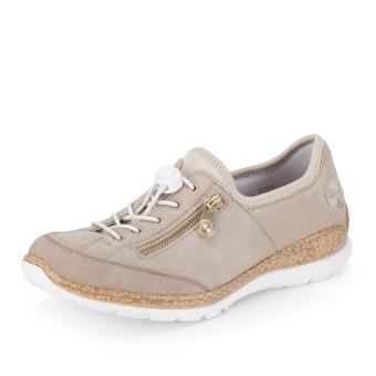 Dámské polobotky RIEKER N42F1-60 béžová S6