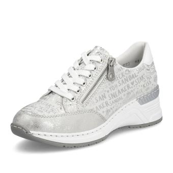 Dámské tenisky RIEKER N4316-90 stříbrná S6