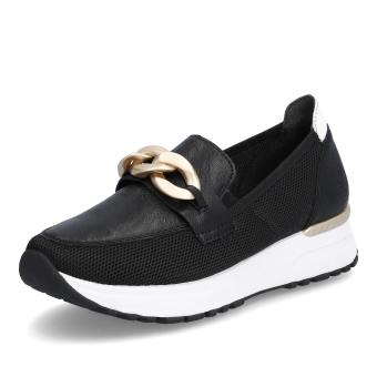 Dámské mokasíny RIEKER N7458-00 černá S4