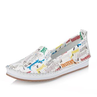 Dámské mokasíny IBERIUS G674-2268 28 GU PH bílá S4
