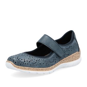 Dámské baleríny RIEKER N4299-14 modrá S5