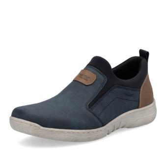 Pánské mokasíny RIEKER 03555-14 modrá S5