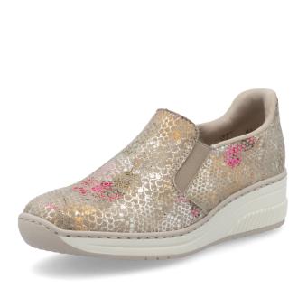 Dámské mokasíny RIEKER 48761-90 béžová S5