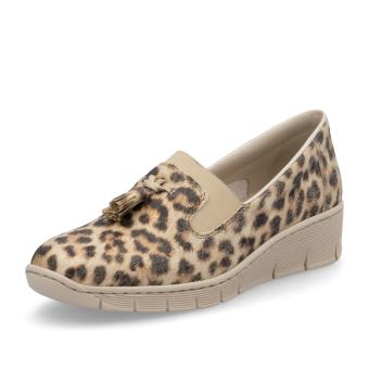 Dámské mokasíny RIEKER 53751-20 béžová S5