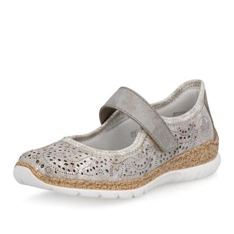 Dámské baleríny RIEKER N4299-90 šedá S6
