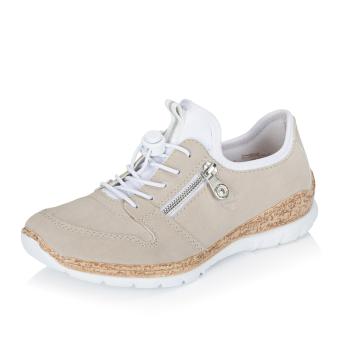 Dámské polobotky RIEKER N42G0-60 béžová S6