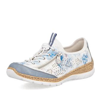 Dámské polobotky RIEKER N42K6-90 bílá S6