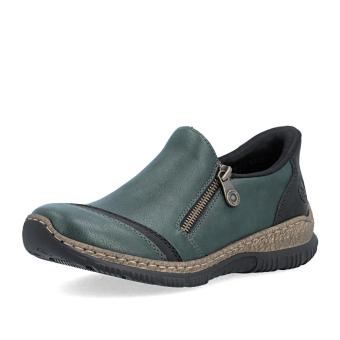 Dámské polobotky RIEKER N3265-54 zelená W6