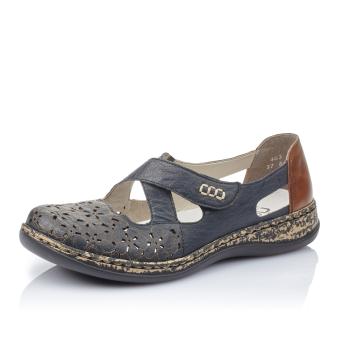 Dámské baleríny RIEKER 463H4-14 modrá S5