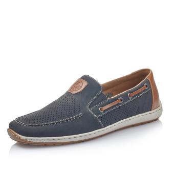 Pánské mokasíny RIEKER 08866-15 modrá S5
