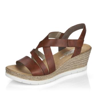 Dámské sandály RIEKER 61937-24 hnědá S5
