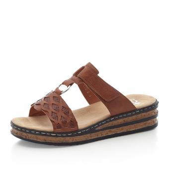 Dámské nazouváky RIEKER 629K9-24 hnědá S5