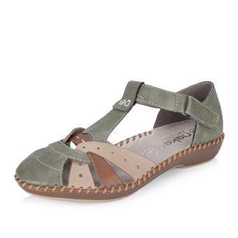 Dámské sandály RIEKER M1655-54 zelená S6